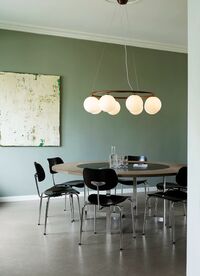 Miira 8 Circular Lysekrone Mørk Bronze/Opal