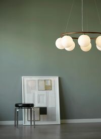 Miira 8 Circular Lysekrone Mørk Bronze/Opal