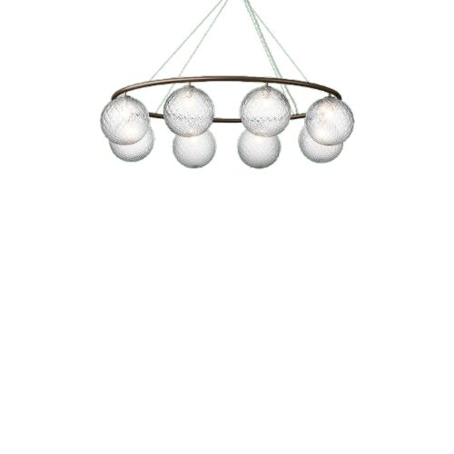 Miira 8 Oval Lysekrone Mrk Bronze/Optic Clear