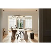 Miira 8 Oval Chandelier Dark Bronze/Optic Clear