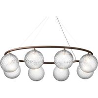 Miira 8 Oval Lysekrone Mørk Bronze/Optic Clear
