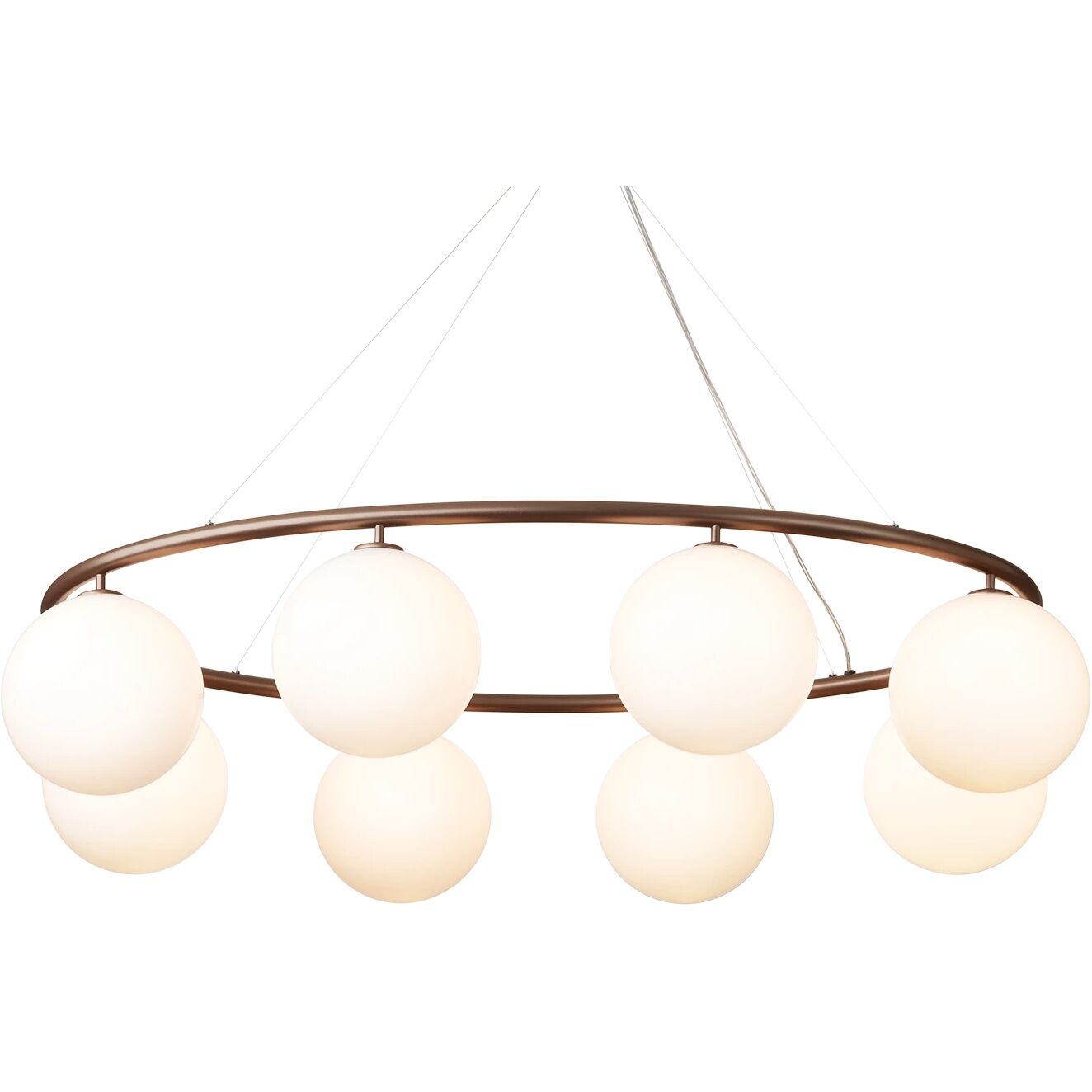 Miira 8 Oval Lysekrone Mørk Bronse/Opal