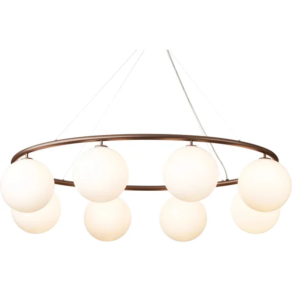 Miira 8 Oval Lysekrone Mørk Bronze/Opal