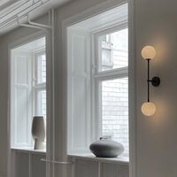 Miira 8 Oval Chandelier Brass/ Opal