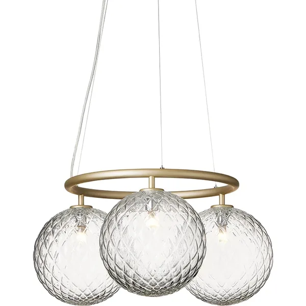 Miira 3 Circular Pendel Messing/Optic Clear