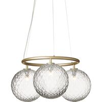 Miira 3 Circular Pendel Messing/Optic Clear