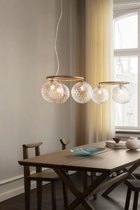 Miira 3 Circular Pendel Messing/Optic Clear