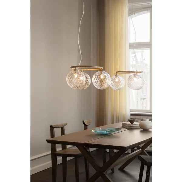 Miira 3 Circular Pendel Mørk Bronze/Optic Clear