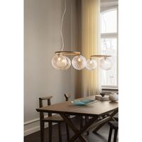 Miira 3 Circular Pendel Mørk Bronze/Optic Clear