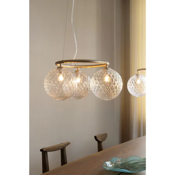 Miira 3 Circular Pendel Mørk Bronze/Optic Clear