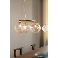 Miira 3 Circular Pendel Mørk Bronze/Optic Clear