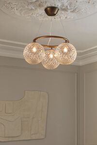Miira 3 Circular Pendel Mørk Bronze/Optic Clear