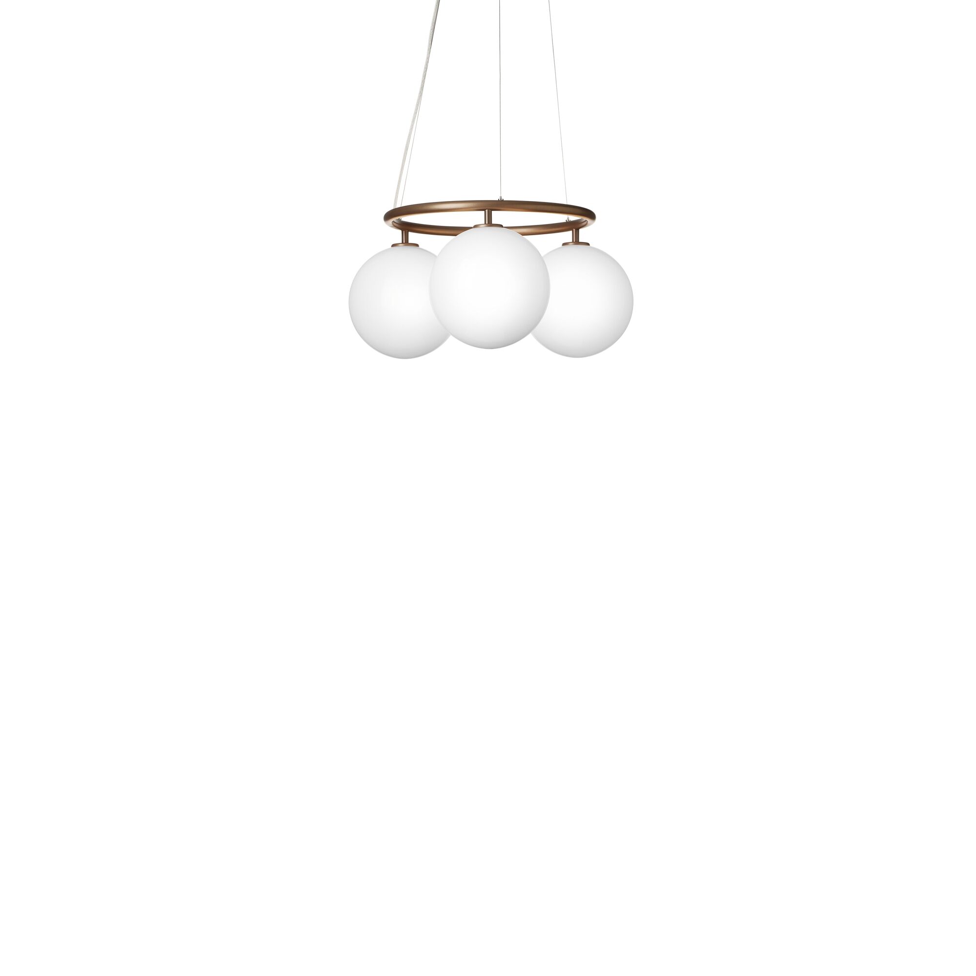 Miira 3 Circular Taklampa M&ouml;rk Brons/Opal