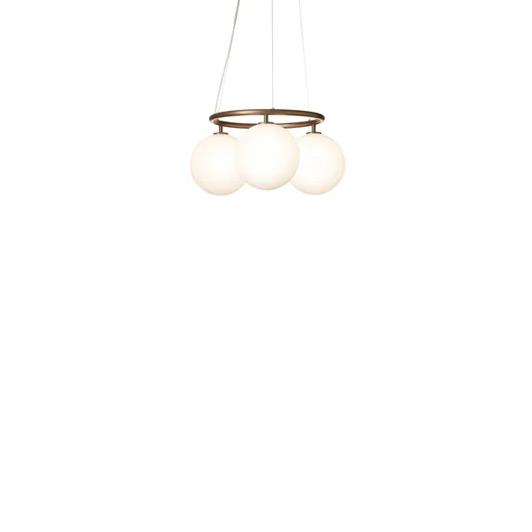 Miira 3 Runder Pendelleuchte Bronze/Opal