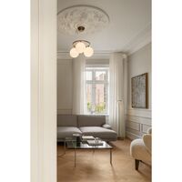 Miira 3 Runder Pendelleuchte Bronze/Opal