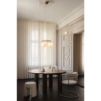 Miira 3 Runder Pendelleuchte Bronze/Opal