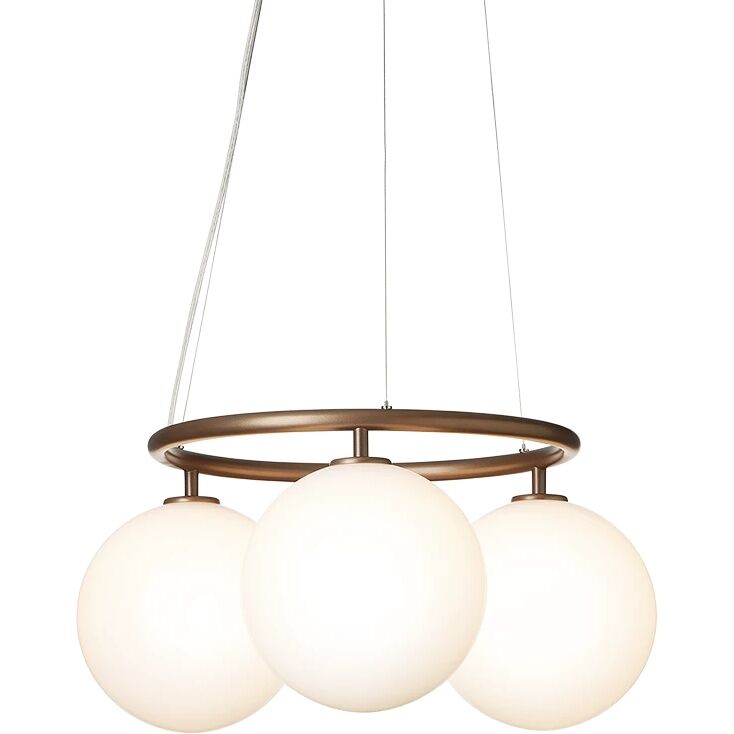 Miira 3 Sirkulært Taklampe Mørk Bronse/opal