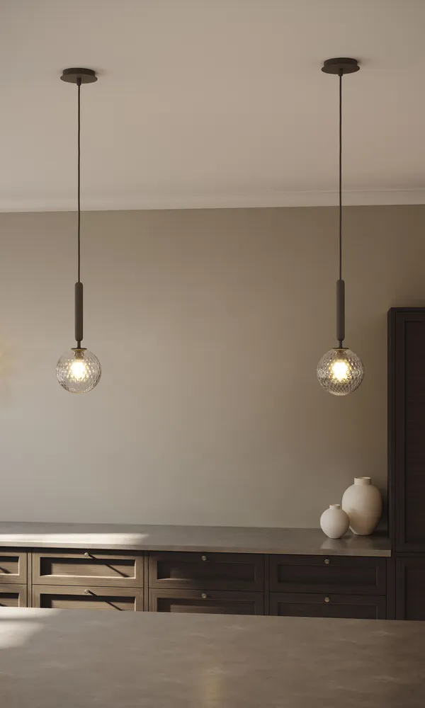 Miira 1 Pendel Rock Grey & Klar Lille