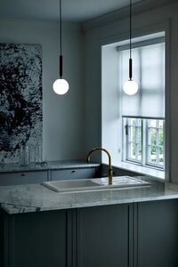 Miira 1 Pendel Rock Grey & Opal Hvid Lille