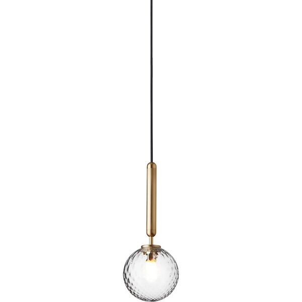 Miira 1 Pendant Brass & Clear Small