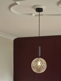 Miira 1 Pendel Rock Grey & Klar Stor