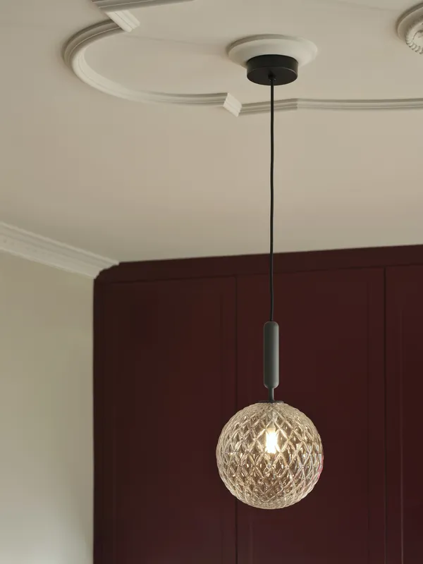 Miira 1 Pendel Rock Grey & Klar Stor