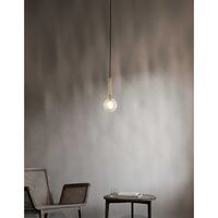 Miira 1 Pendant Brass & Clear Large