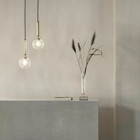 Miira 1 Pendant Brass & Clear Large