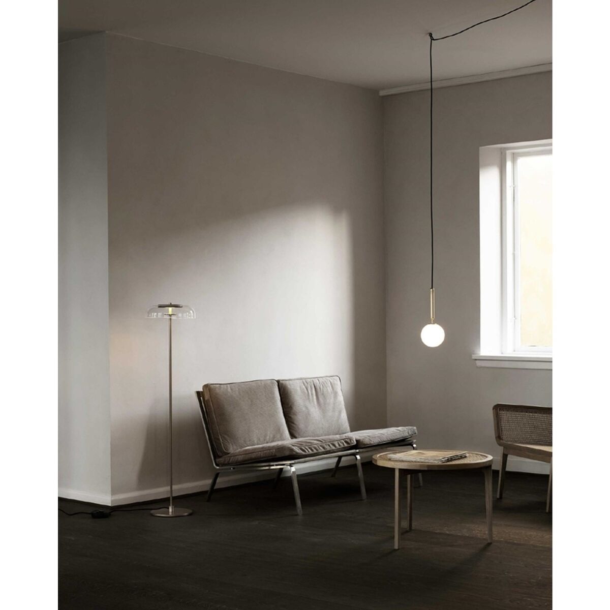 Miira 1 Pendant Brass & Clear Large