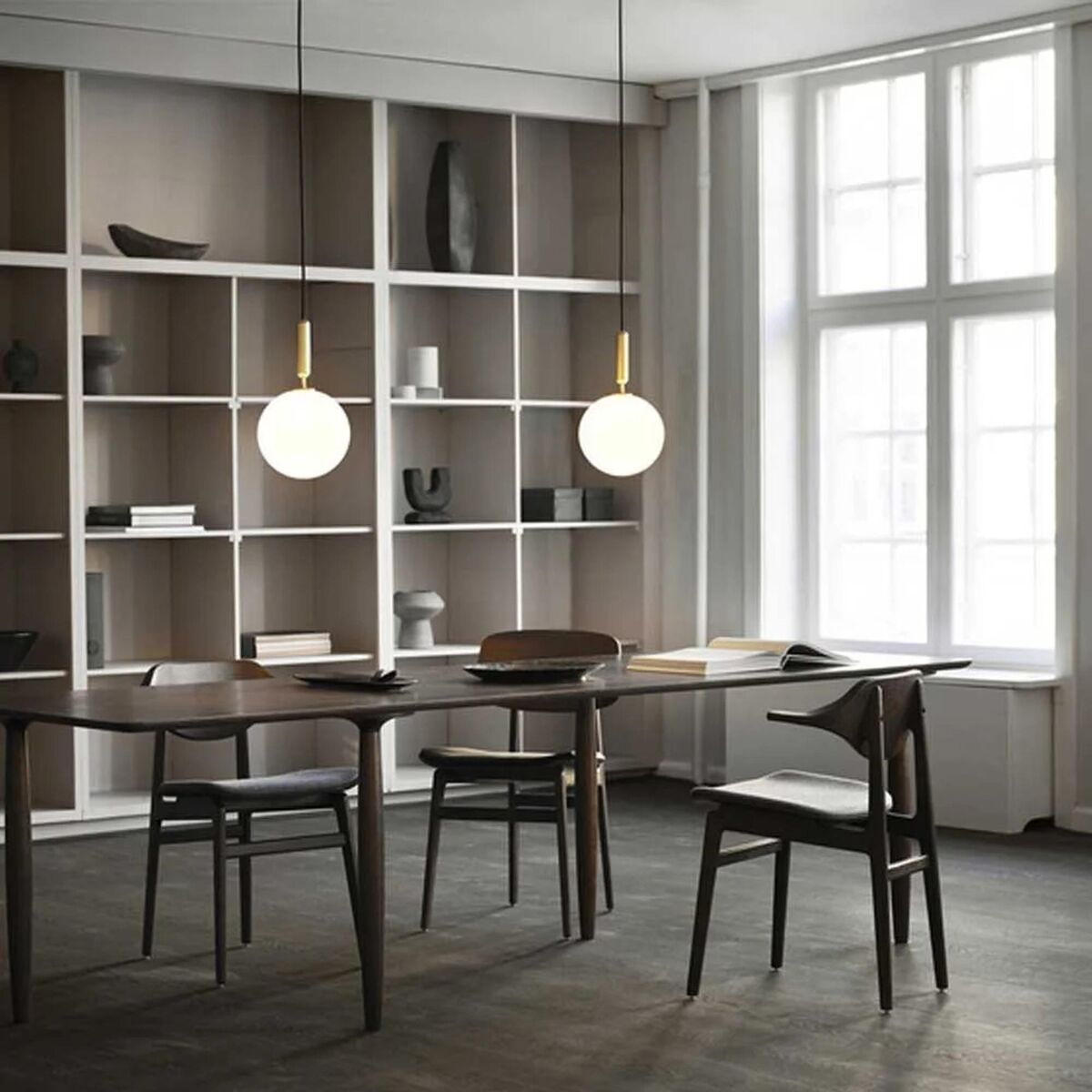Miira 1 Pendant Brass & Clear Large