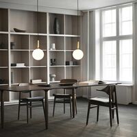 Miira 1 Pendant Brass & Clear Large