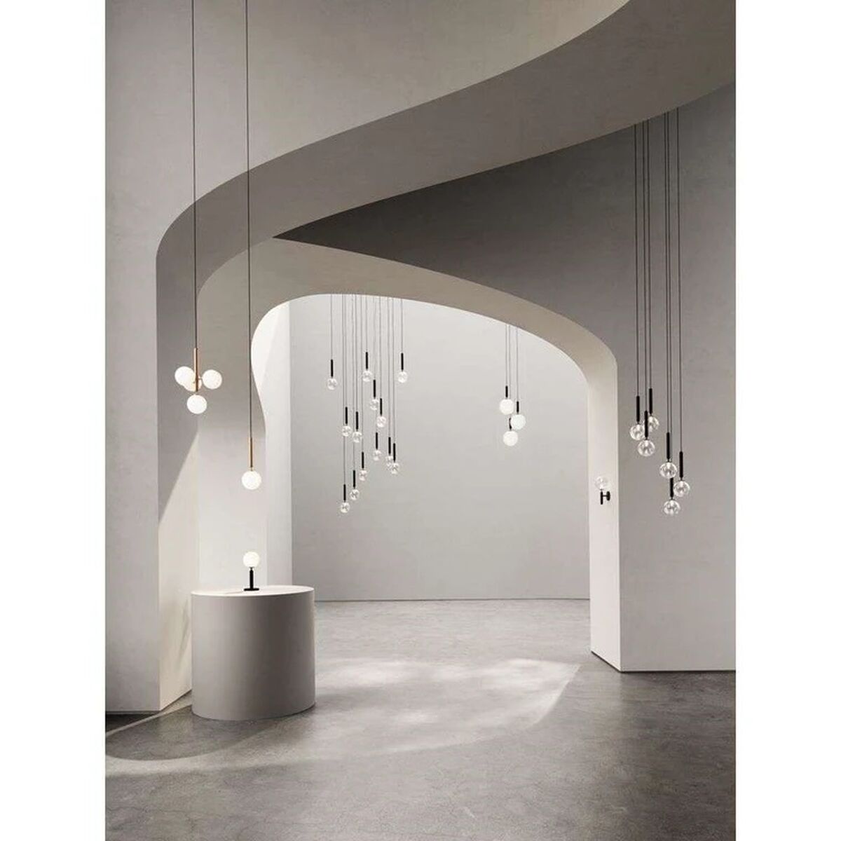 Miira 1 Pendant Brass & Clear Large