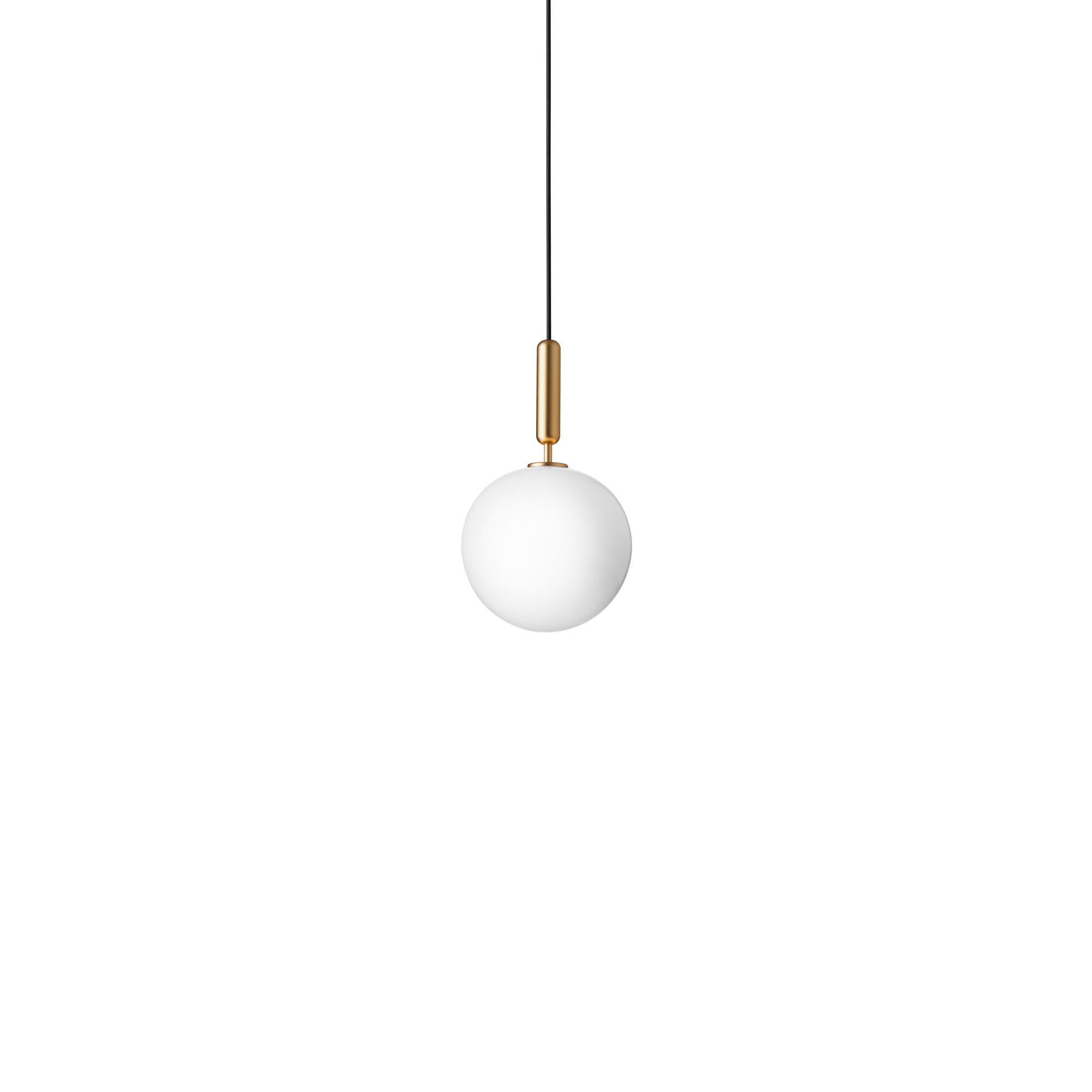 Miira 1 Taklampe Messing & Opal Hvit Stor
