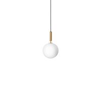 Miira 1 Hanglamp Messing & Opaal Wit Groot