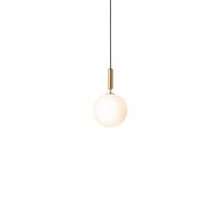 Miira 1 Hanglamp Messing & Opaal Wit Groot