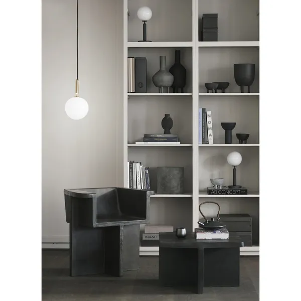 Miira 1 Hanglamp Messing & Opaal Wit Groot