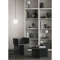 Miira 1 Hanglamp Messing & Opaal Wit Groot