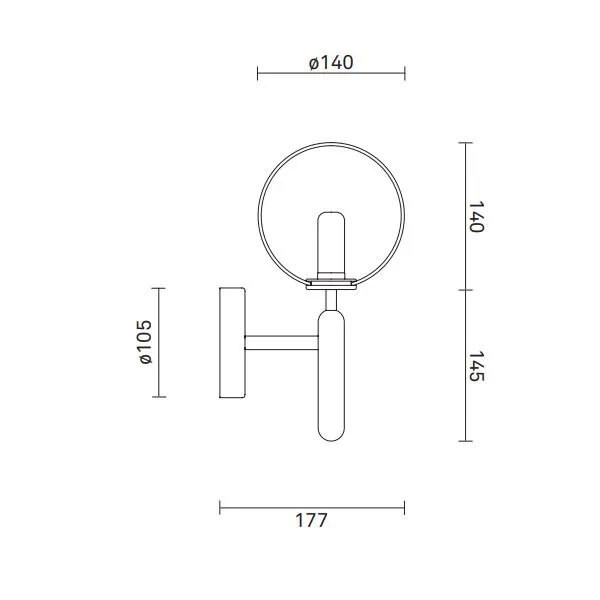 Miira Wall Lamp Clear