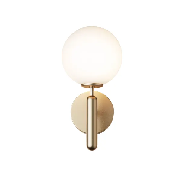 Miira Wandlampe Messing/ Opalweiß