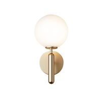 Miira Wandlampe Messing/ Opalweiß