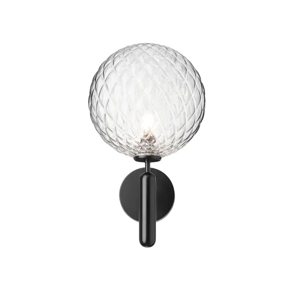 Miira Outdoor Wall Lamp Black & Clear Optic