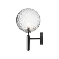 Miira Outdoor Wall Lamp Black & Clear Optic
