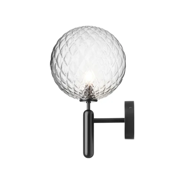 Miira Outdoor Wall Lamp Black & Clear Optic