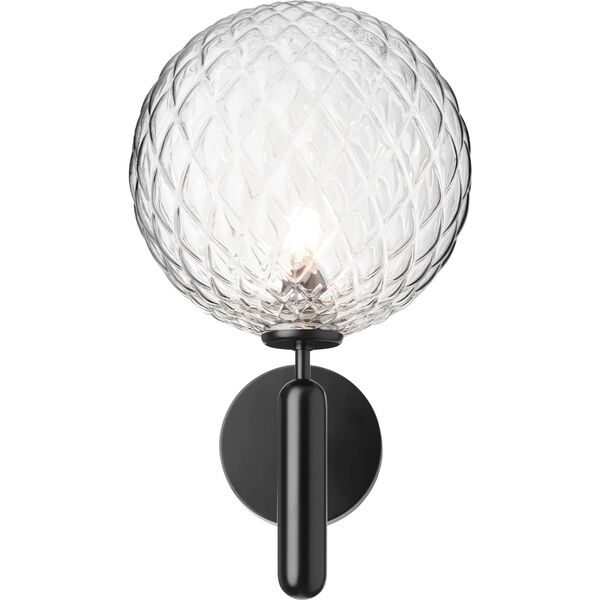 Miira Outdoor Wall Lamp Black & Clear Optic