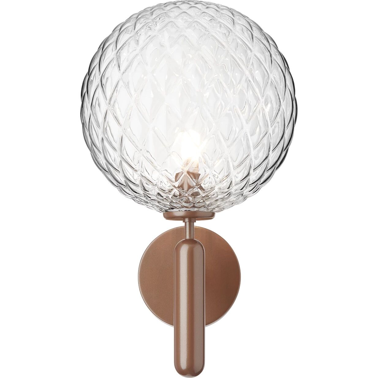 Miira Applique Murale d'Extérieur Bronze Foncé & Optique Transparent