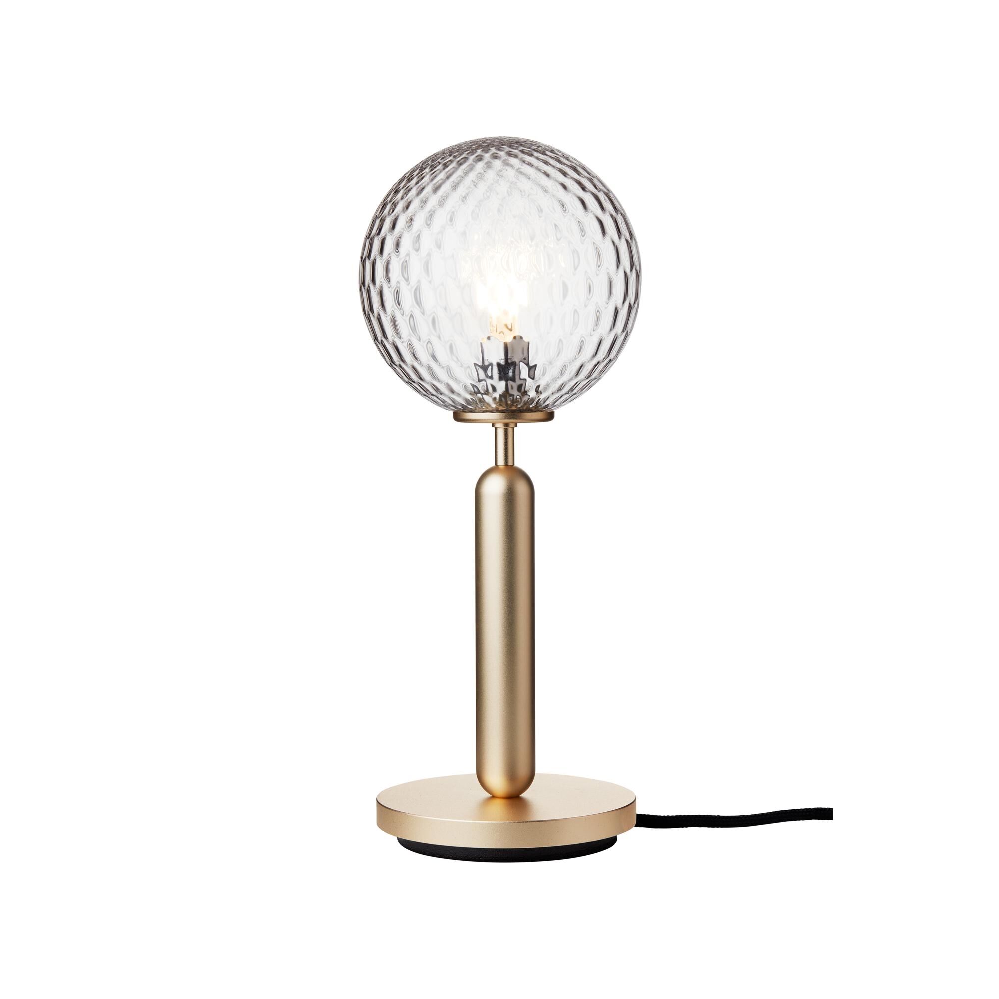 Miira Bordslampa M&auml;ssing/ Optik Transparent