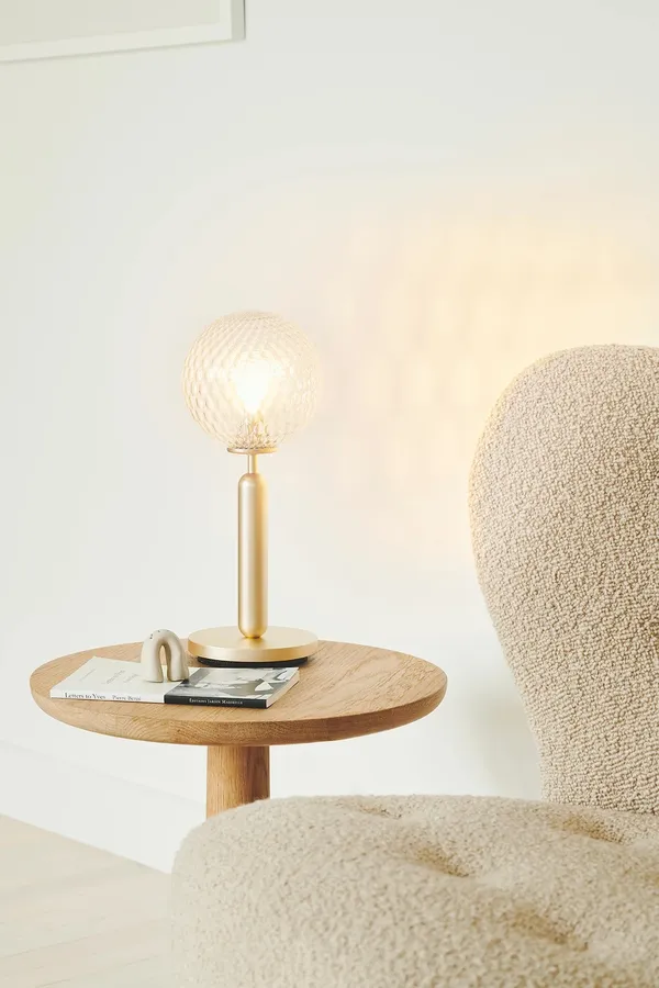 Miira Bordlampe Messing/Optic Klar