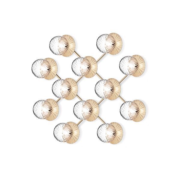 Liila 12 V&auml;gg-/ Taklampa Transparent