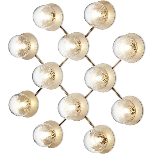Liila 12 Væg/Loftlampe Klar
