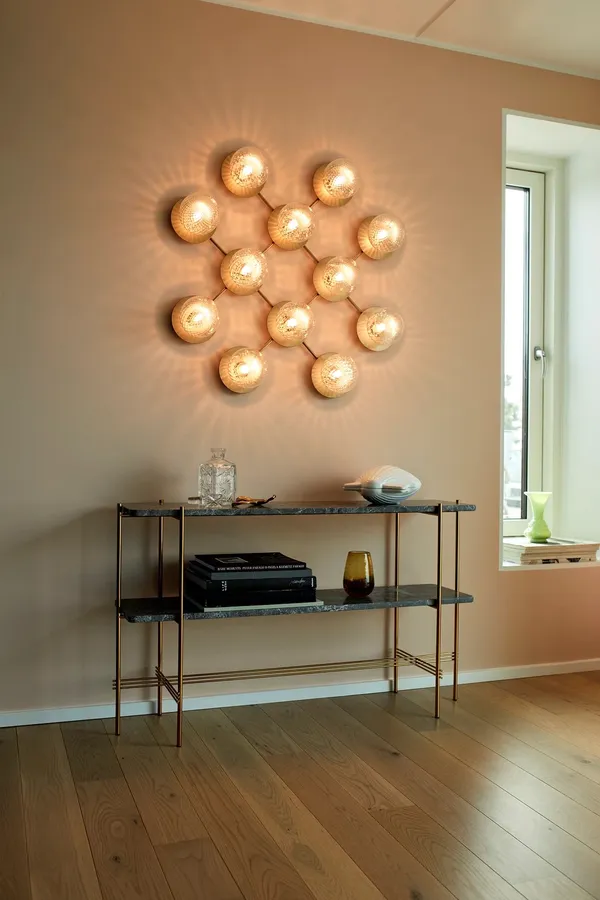 Liila 12 Væg/Loftlampe Klar